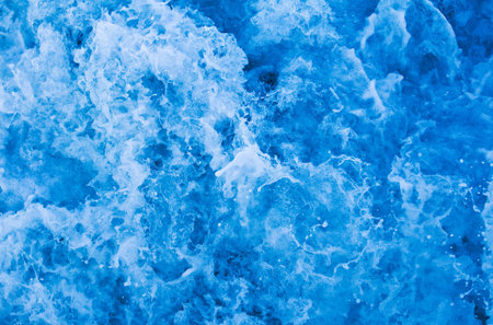 Churning water in the Seaの写真素材