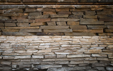 stone wall, flat stacked background and texture