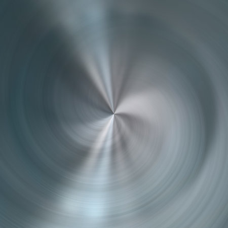 Brushed metal. Spiral textureの写真素材
