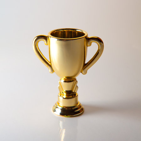 Golden cup award - real object not a 3D render の写真素材
