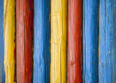 Wood log background textured pattern plank wallの写真素材