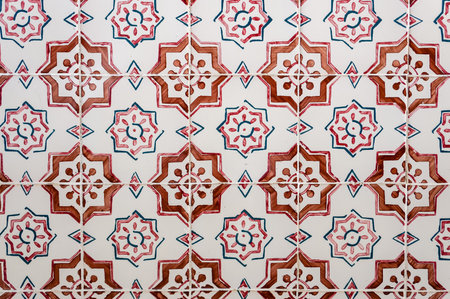 Traditional Portuguese azulejos, painted ceramic tilework