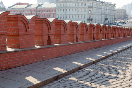 Kremlin wall, Moscow, Russiaの写真素材