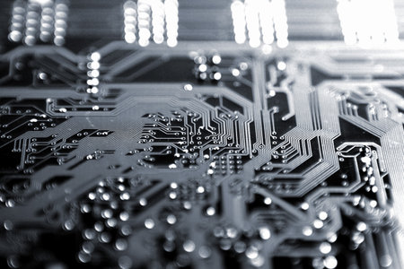 System, Motherboard, computer and electronics modern background