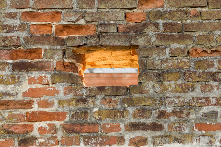 Background of old vintage brick wall.
