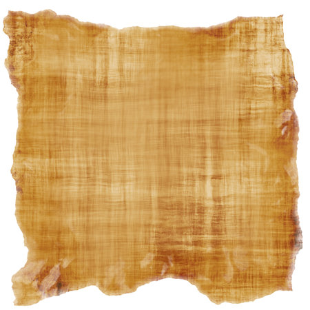 old paper with torn edges isolated on a white backgroundの写真素材
