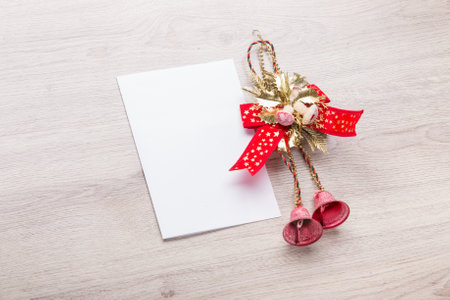 Letter to Santa Claus. Christmas wood decorations.の写真素材