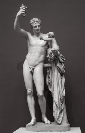 Statue of Hermes and young Dionysus.