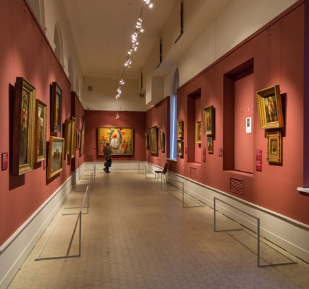 Moscow, Russia - October 29, 2015: Pushkin Museum of Fine Arts is largest museum of European art in Moscow, Russia.のeditorial素材