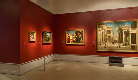 Moscow, Russia - October 29, 2015: Pushkin Museum of Fine Arts is largest museum of European art in Moscow, Russia.のeditorial素材