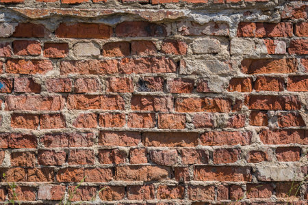 Red brick wall background pattern