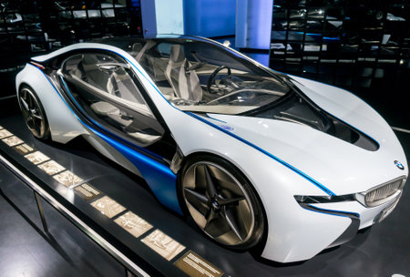 Munich, Germany - March 10, 2016: BMW Museum.のeditorial素材