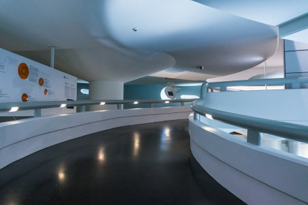 Munich, Germany - March 10, 2016: BMW Company Museum.のeditorial素材