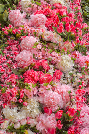 Abstract background of flowers Close-up.