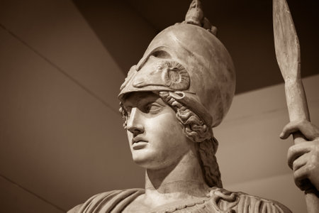 Athena the ancient Greek goddess.の写真素材