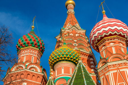 Saint Basil's Cathedral in Moscow, Russia.