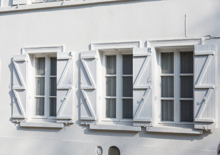 White window on white wall