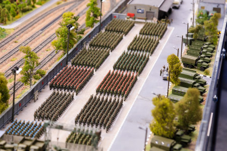 Saint Petersburg, Russia - May 13, 2017: Fragment Big Grand Maket Russia. Grand Maket Russia the worlds largest model of Russia from Kaliningrad to the Far Eastのeditorial素材