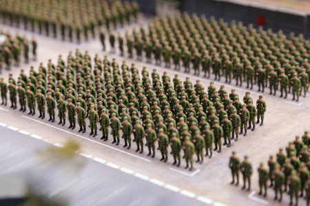 Saint Petersburg, Russia - May 13, 2017: Fragment Big Grand Maket Russia. Grand Maket Russia the worlds largest model of Russia from Kaliningrad to the Far Eastのeditorial素材