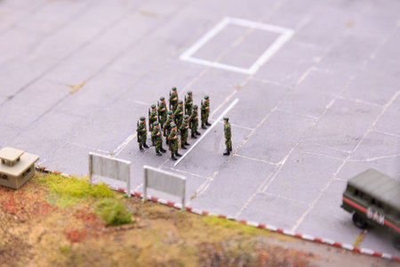 Saint Petersburg, Russia - May 13, 2017: Fragment Big Grand Maket Russia. Grand Maket Russia the worlds largest model of Russia from Kaliningrad to the Far Eastのeditorial素材