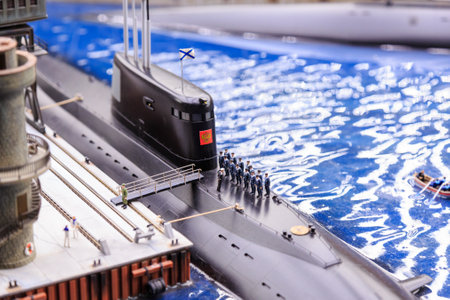 Saint Petersburg, Russia - May 13, 2017: Fragment Big Grand Maket Russia. Grand Maket Russia the worlds largest model of Russia from Kaliningrad to the Far Eastのeditorial素材