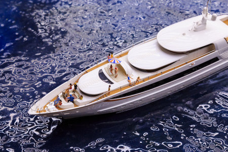 Saint Petersburg, Russia - May 13, 2017: Fragment Big Grand Maket Russia. Grand Maket Russia the worlds largest model of Russia from Kaliningrad to the Far Eastのeditorial素材