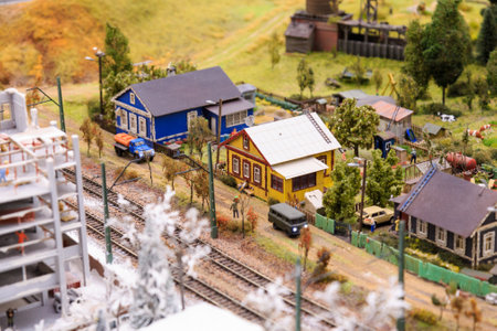 Saint Petersburg, Russia - May 13, 2017: Fragment Big Grand Maket Russia. Grand Maket Russia the worlds largest model of Russia from Kaliningrad to the Far Eastのeditorial素材