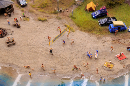 Saint Petersburg, Russia - May 13, 2017: Fragment Big Grand Maket Russia. Grand Maket Russia the worlds largest model of Russia from Kaliningrad to the Far Eastのeditorial素材