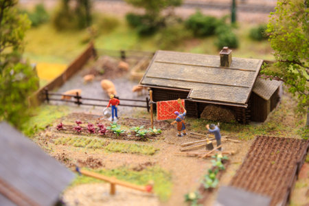 Saint Petersburg, Russia - May 13, 2017: Fragment Big Grand Maket Russia. Grand Maket Russia the worlds largest model of Russia from Kaliningrad to the Far Eastのeditorial素材