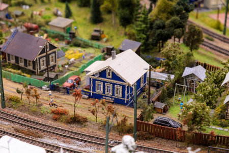 Saint Petersburg, Russia - May 13, 2017: Fragment Big Grand Maket Russia. Grand Maket Russia the worlds largest model of Russia from Kaliningrad to the Far Eastのeditorial素材