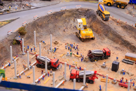 Saint Petersburg, Russia - May 13, 2017: Fragment Big Grand Maket Russia. Grand Maket Russia the worlds largest model of Russia from Kaliningrad to the Far Eastのeditorial素材