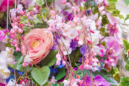 Abstract background of flowersの写真素材