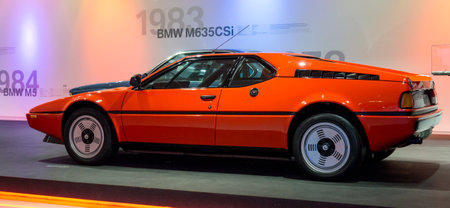 Munich, Germany - March 10, 2016: collection of classical cars on display in BMW Museumのeditorial素材