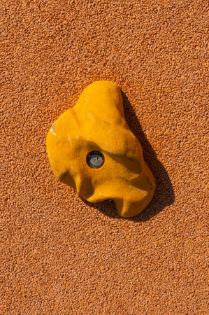 Climbing holds grip close up shot
