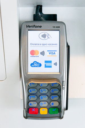 Moscow, Russia, March 13 2018: Close up shot of McDonaldのeditorial素材