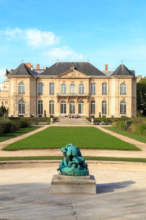 Paris, France - March 30, 2017: Rodin is a French sculptor. Rodin Museum in Paris,France. It displays works by the French sculptor Auguste Rodinのeditorial素材