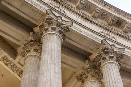 Vintage Old Justice Courthouse Column