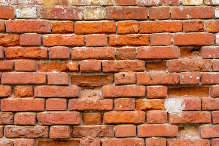 red brick wall texture grunge background with vignetted corners, may use to interior design
