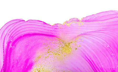 Alcohol ink colors translucent. Abstract multicolored marble texture background. Design wrapping paper, wallpaper. Mixing acrylic paints. Modern fluid artの写真素材