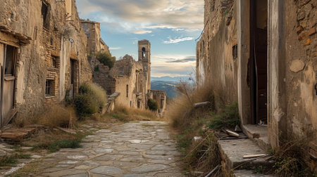 Alleyway. Matera. Basilicata. Italy.の素材