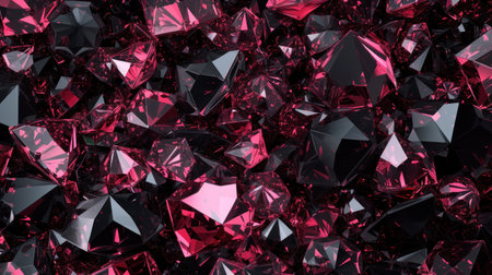Many small ruby diamond stones, luxury background shallow depth of fieldの素材