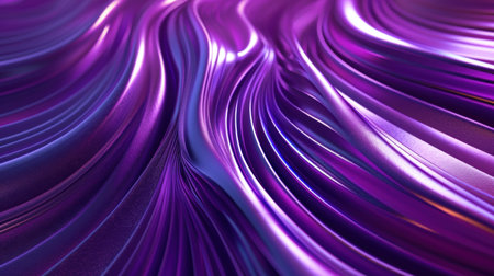 Abstract background with lines and waves pink blue color theme.の素材