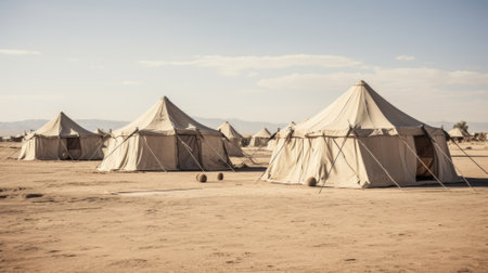 in  danakil ethiopia africa   the tent in the desert like concept of tourism and relaxの素材