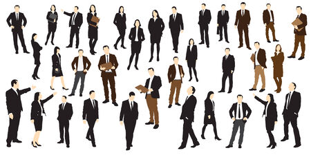 Group of business people. Vector illustrationのイラスト素材