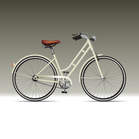 Retro styled bicycle. Vector illustrationのイラスト素材