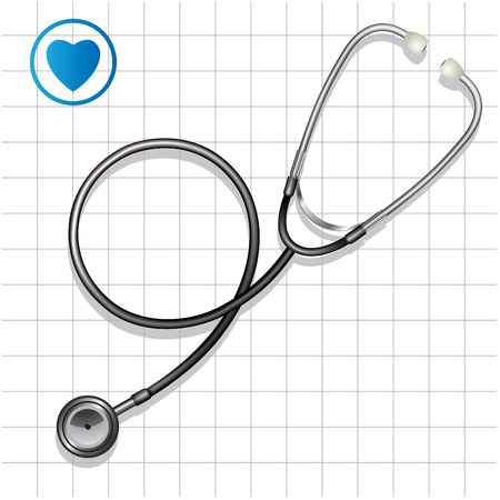 Doctors stethoscope background illustrationのイラスト素材