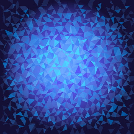Abstract geometric background. Blue triangles. Vector illustrationのイラスト素材