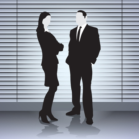 Business people meeting in office. Vector illustrationのイラスト素材