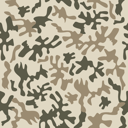 Military background with camouflage. Fabric seamless pattern. Vector illustrationのイラスト素材