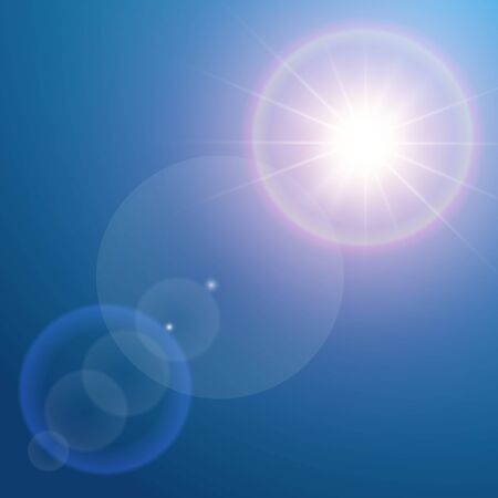 Lens flare background for your design. Vector illustrationのイラスト素材